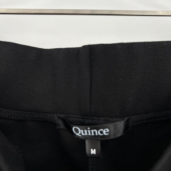 Quince Black Ponte Pants - Skinny Leg - M Petite - 24" Inseam - NWOT - Picture 3 of 7